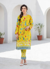 2 Pcs Unstitched Ladies Suit 213